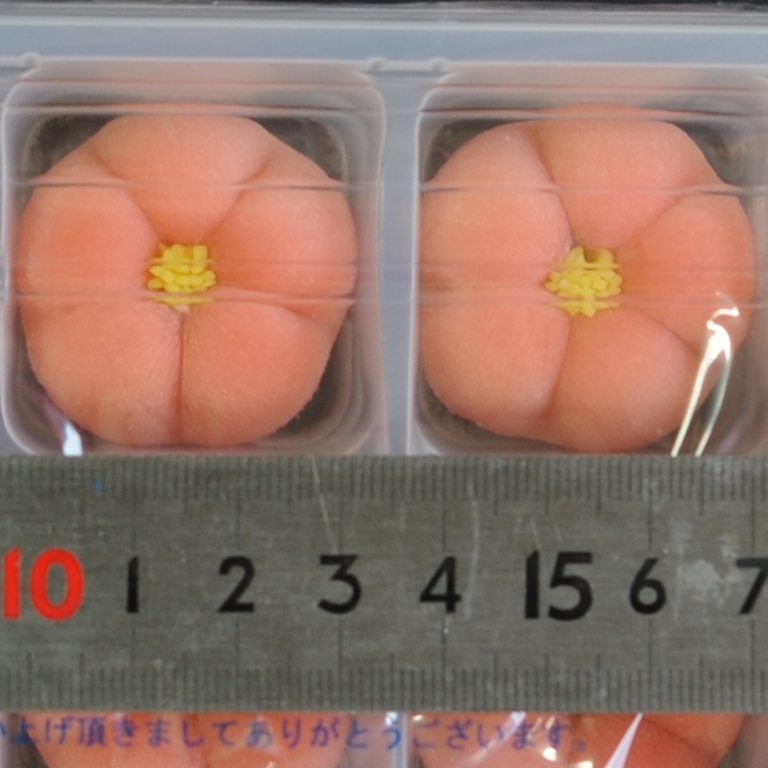 花餅紅梅（天着）15個 270g X1パック【3パック以上でお願いします】 業務用 仕入れ 通年 お祝い おせち 和菓子 紅白梅