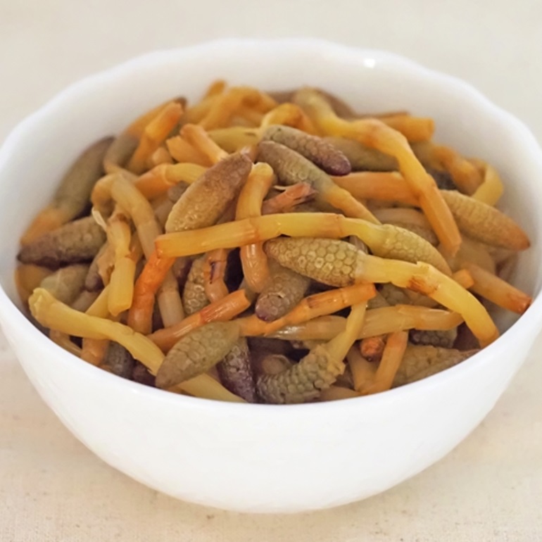 つくし水煮（無着色）固形400ｇ X1袋【3袋以上でお願いします】 天ぷら・玉子とじ・椀物等に