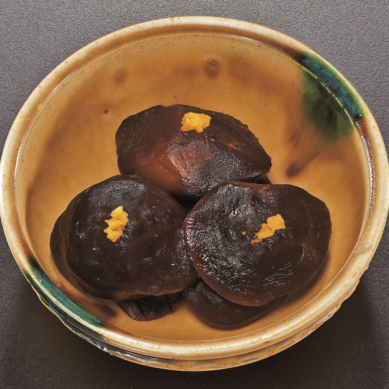 冷凍どんこ椎茸煮〈柚子風味〉 1kg 約40枚 X1袋 しいたけ 弁当 おせち