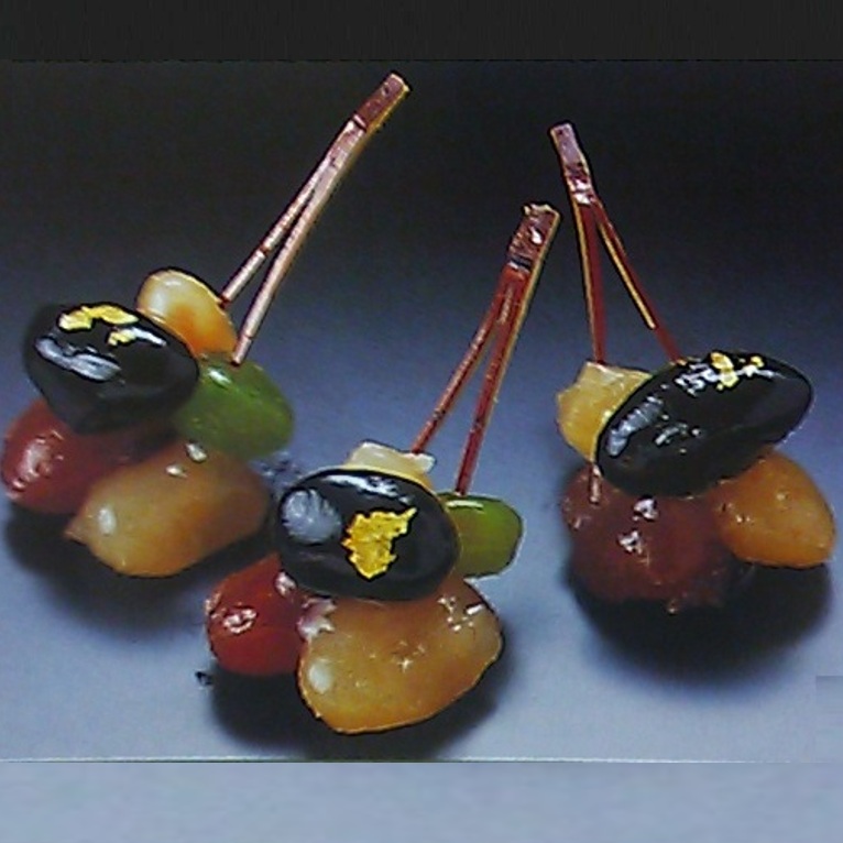 五福豆串 15個 150ｇ Ｘ1ボール おせち 前菜 八寸 金時豆 白花豆 黒豆 うぐいす豆 手亡豆