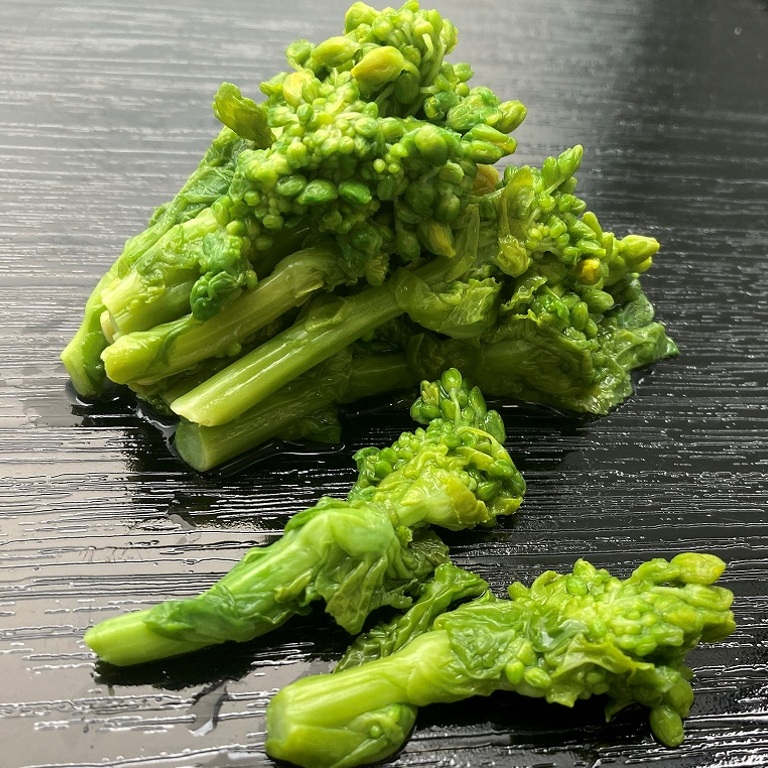 国産菜の花のお浸し 500g X1袋【2袋以上でお願いします】小鉢 あしらい 和え物 おせち