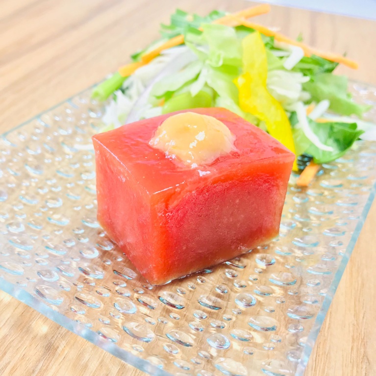 ［夏限定］とまととうふ 480g X1枚【2枚以上でお願いします】トマト豆腐 夏 デザート 小鉢 前菜 八寸