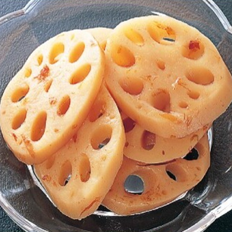 生から炊いた蓮根煮 1kg 約60～70枚 ｘ1袋【2袋以上でお願いします】おせち 小鉢