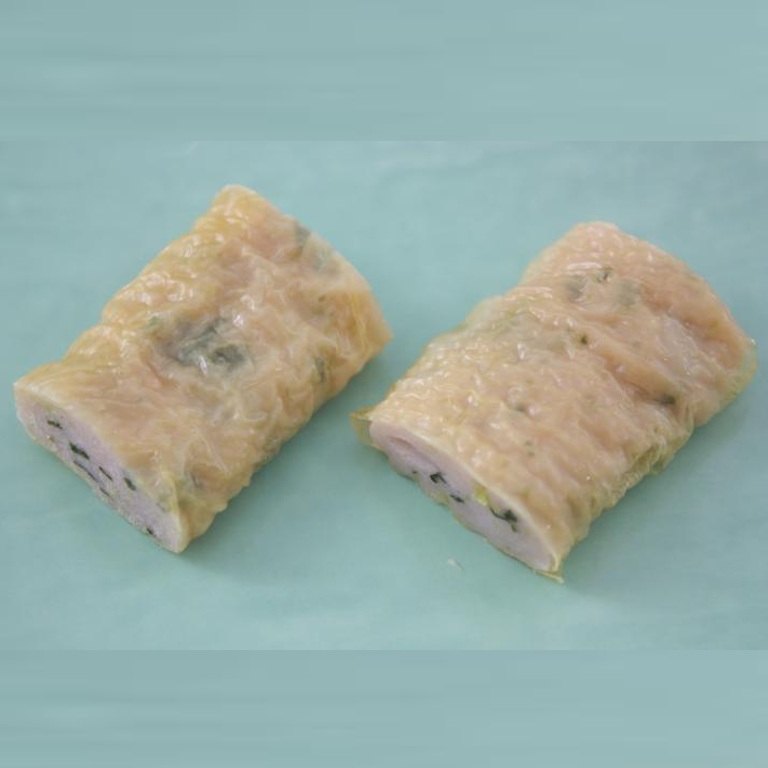 海老と菜の花の湯葉包み（15g 32個）ｘ1パック【2パック以上でお願いします】焼き物、煮物、蒸し物 春メニュー