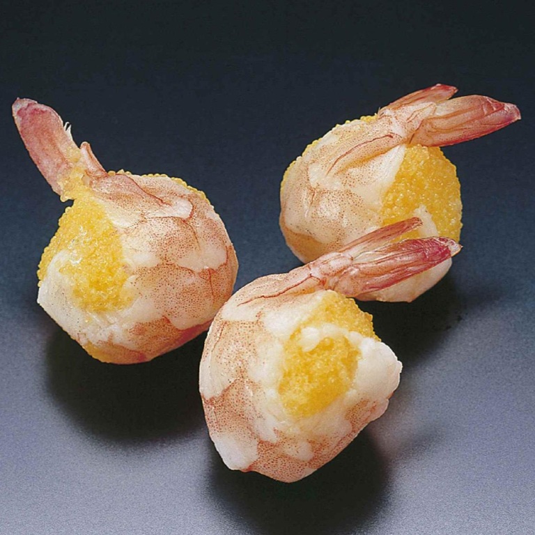 子宝海老 18個 225ｇ Ｘ1ボール バナメイ海老とシシャモ卵 前菜 八寸 おせち 酢の物