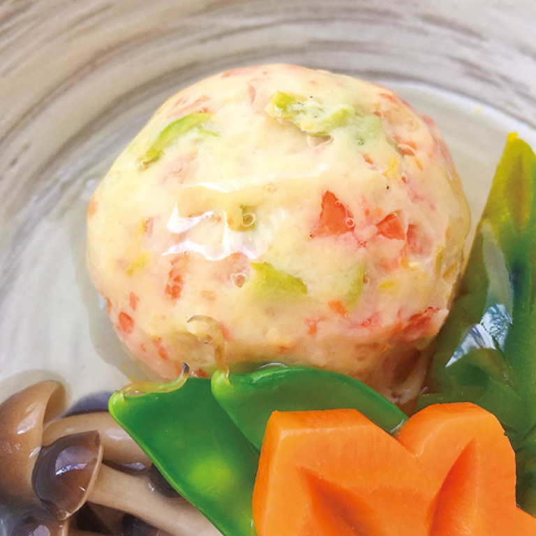 嵐山まんじゅう 15個 450ｇ Ｘ1ボール【2ボール以上でお願いします】彩り豊かで 柚子香る 秋冬 蒸し物 煮物