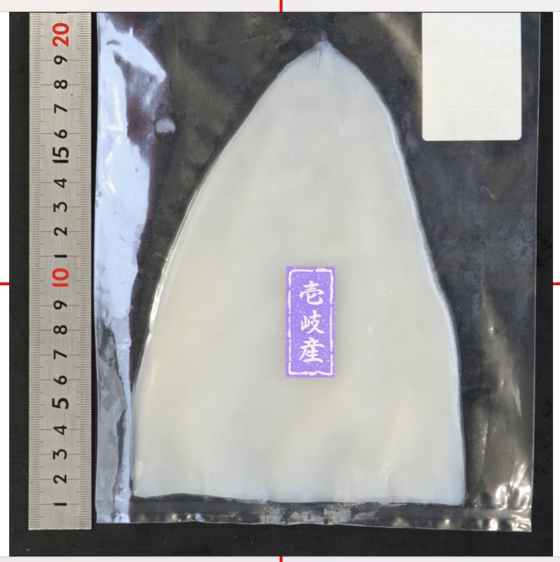 壱岐産 剣先イカフィレ 生食可 80-100ｇ X15枚 新鮮 風味抜群 スピード加工 ケンサキイカフィレ