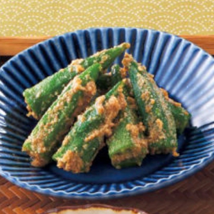 小さなオクラの香味焙煎ごま和え 1kg X1袋【2袋以上でお願いします】和え物 小鉢