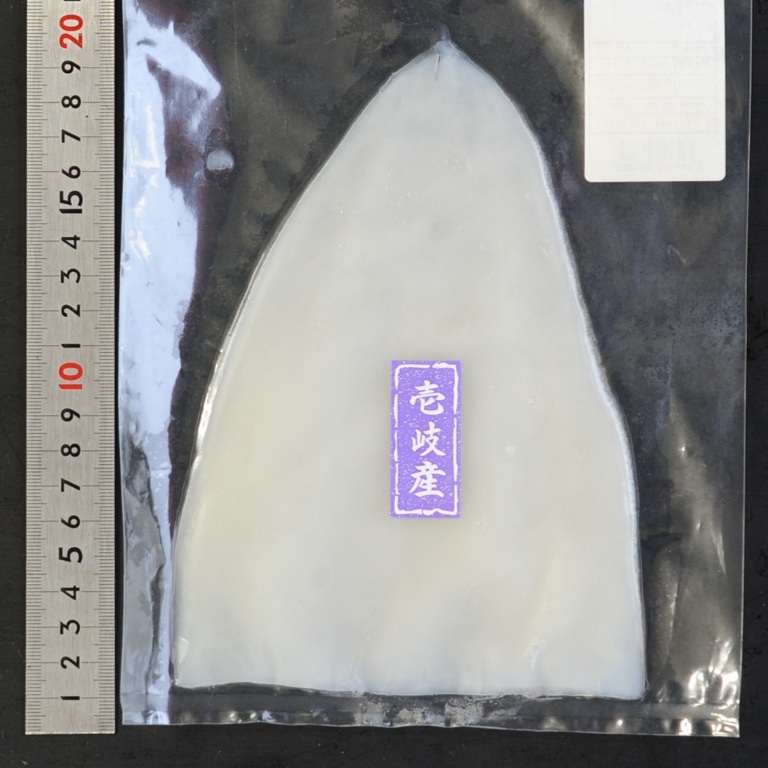 壱岐産 剣先イカフィレ 生食可 80-100ｇ X15枚 新鮮 風味抜群 スピード加工 ケンサキイカフィレ