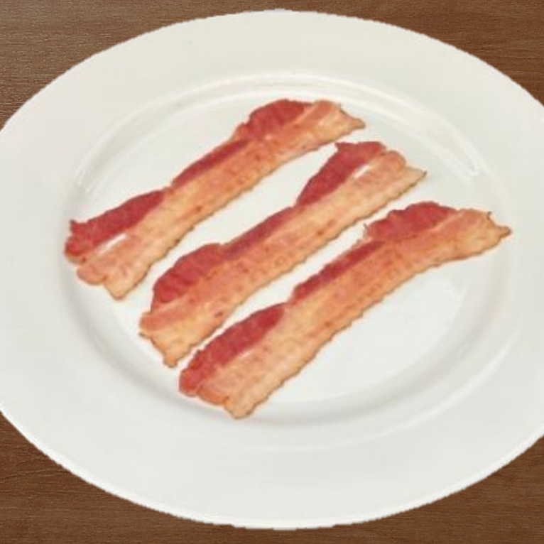 カリカリ食感 焼成済 プリクックドベーコン 100枚 X1パック 朝食の目玉焼きに添えて