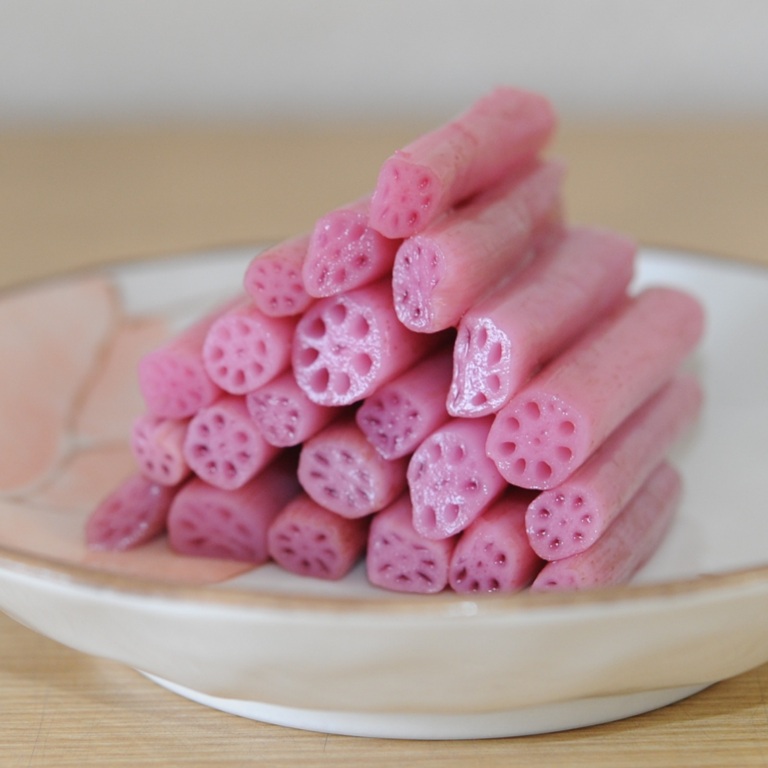 さっぱりシャキシャキ 蓮の芽梅酢漬け天着 500g X10袋 酢蓮根 酢れんこん あしらい サラダ 酒の肴